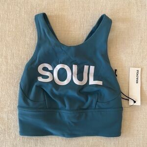 Lululemon Wunder Train Long-Line Bra Capture Blue NWT Size 2